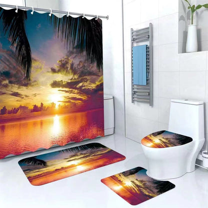4 in 1 Bathroom woolen mats