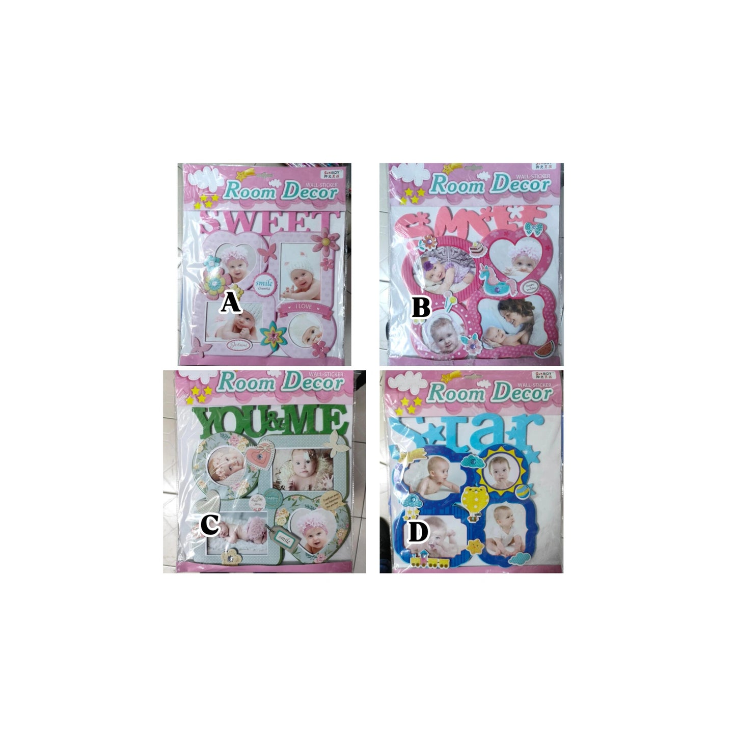 Photo frame stickers