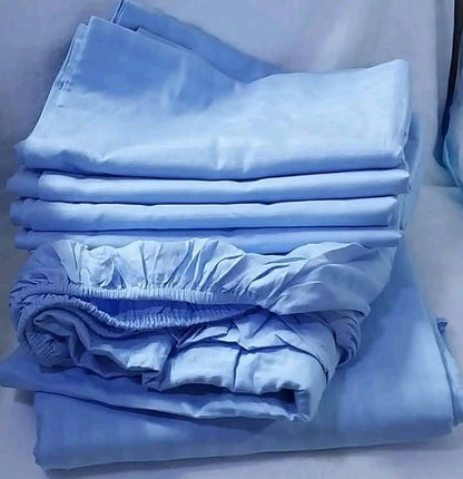 7*8 Fitted and flat bedsheets with cases