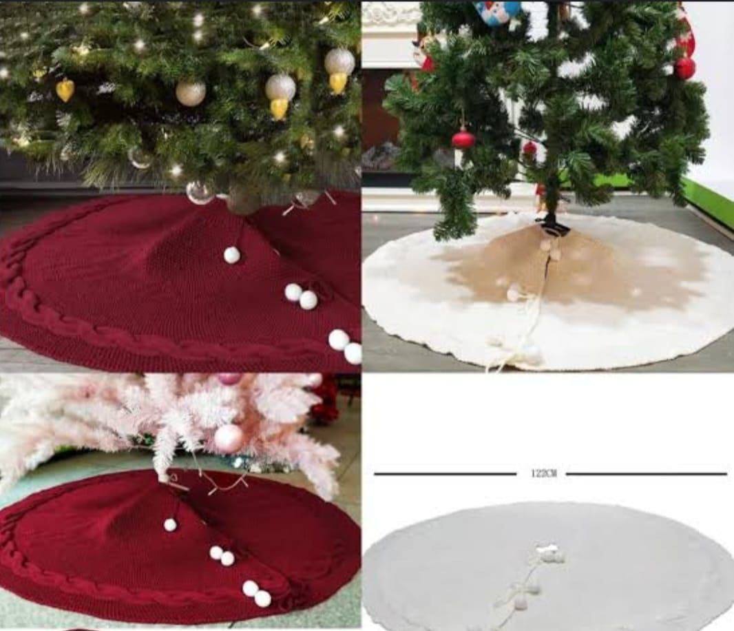 Knitted Christmas Tree Skirt