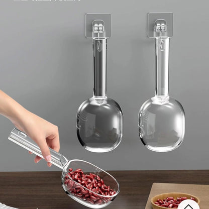 Acrylic scoop with long handle