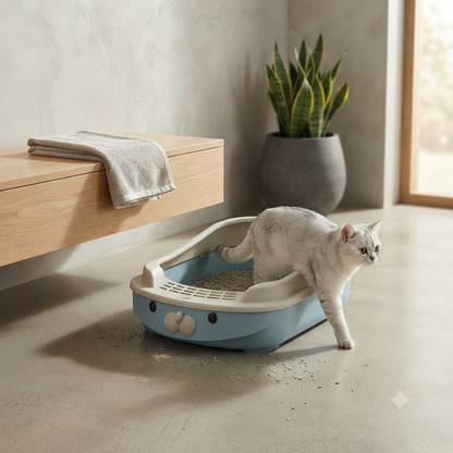 Adults Cats Open Litter Box