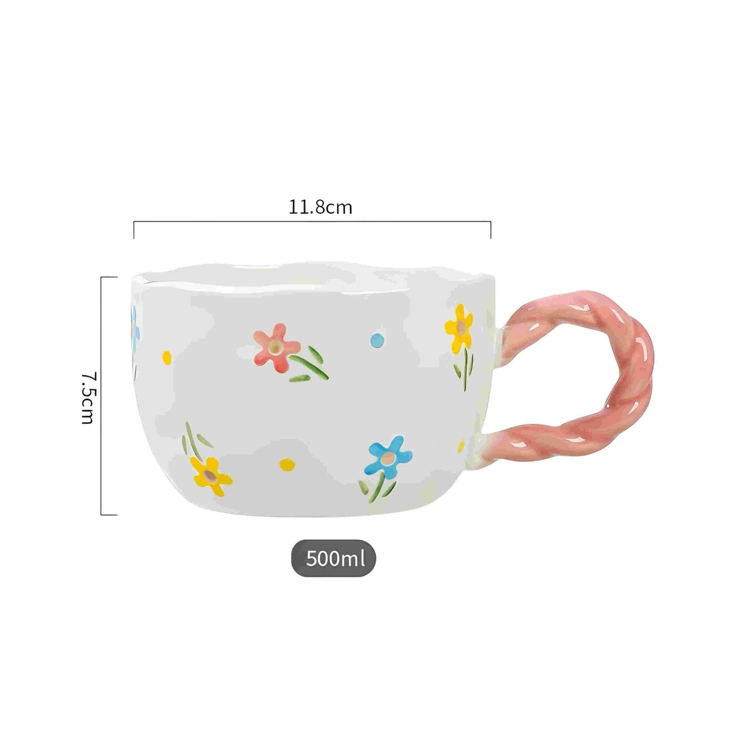 Floral Ceramic Mugs