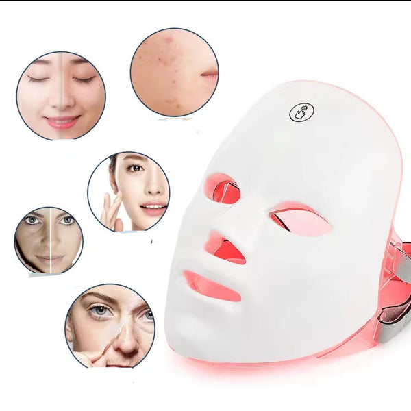Rechargeable Led Face Mask Red Light Therapy Mask | Facial Massager Gha