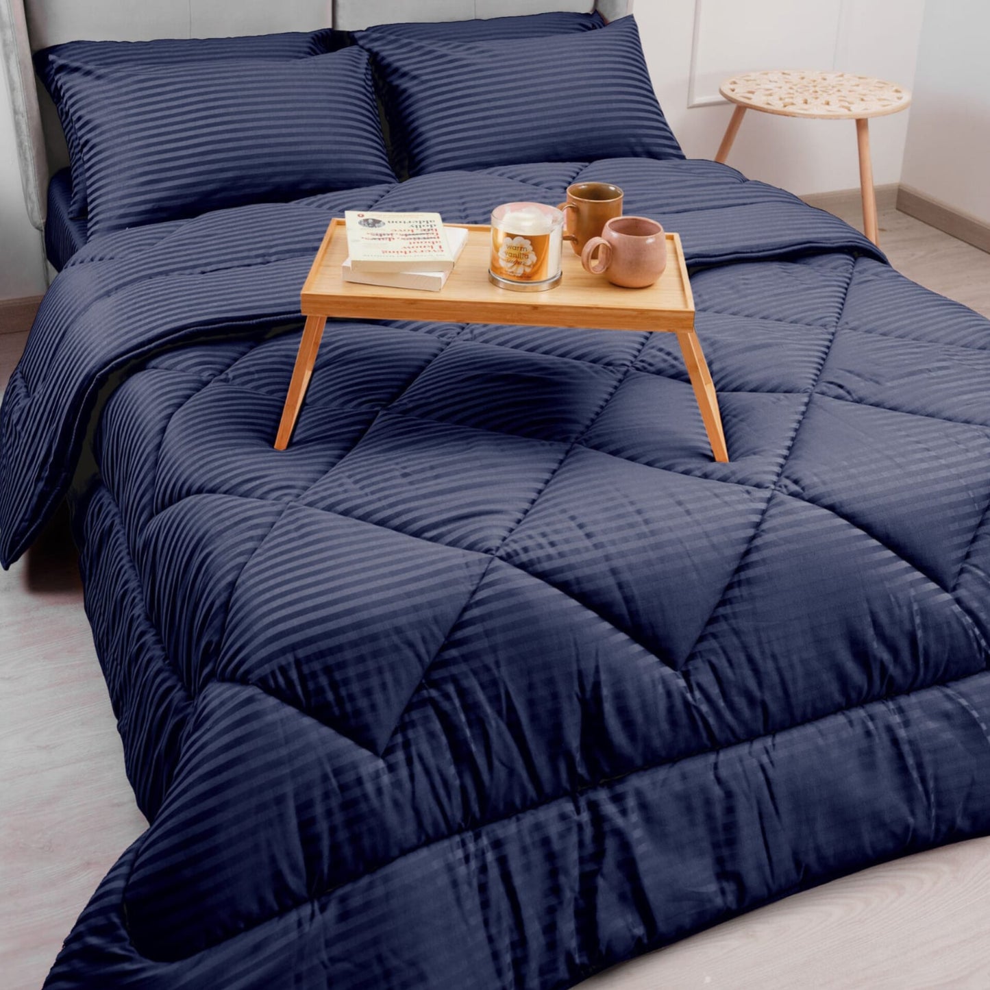4 Pcs Set Cotton Striped Duvet 6*7