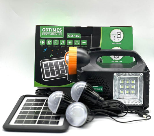 Solar lighting system kyt with radio and bluetooth