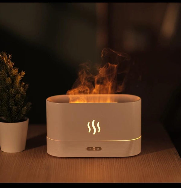 Flame aroma diffuser humidifier