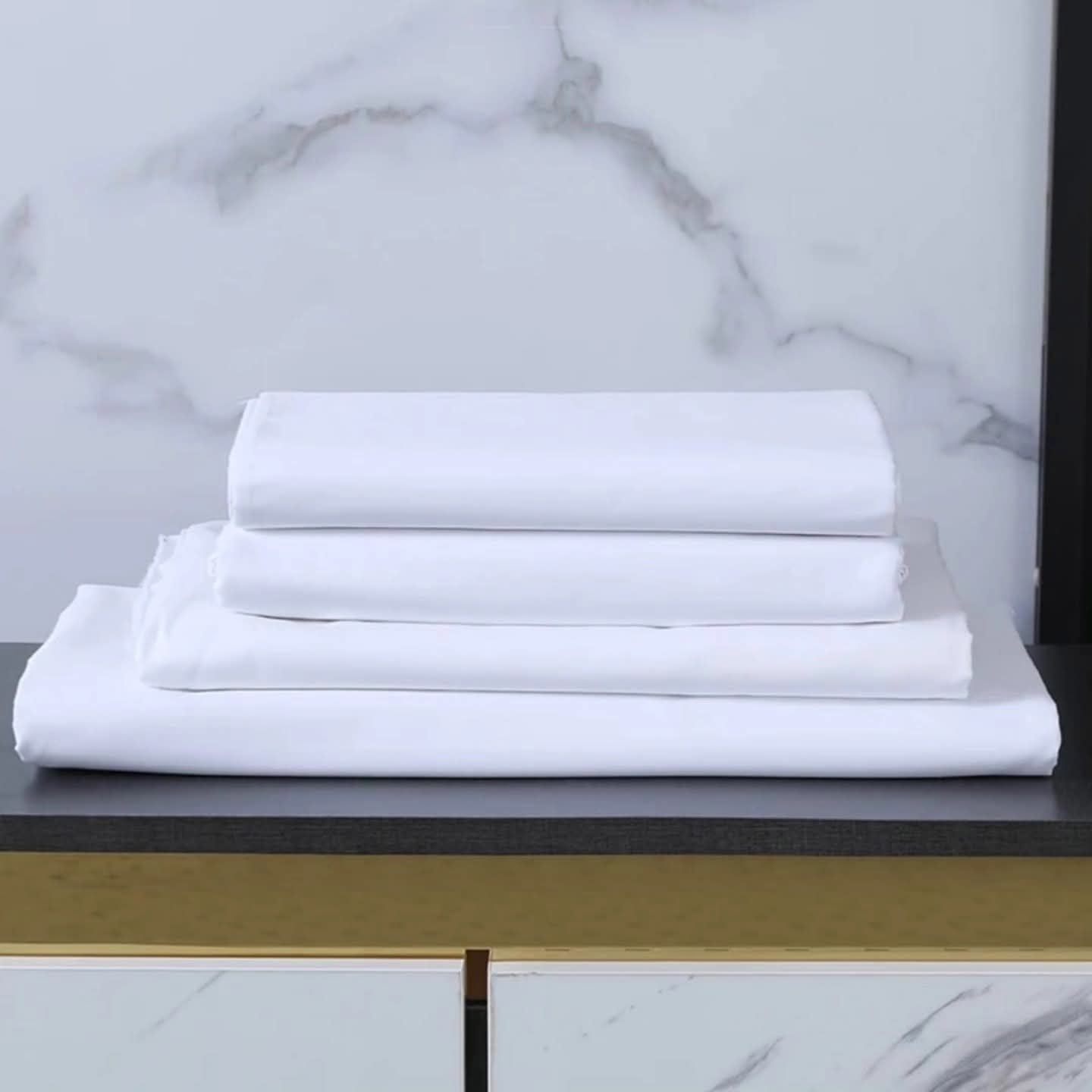 Cotton White Plain Bedsheet Set