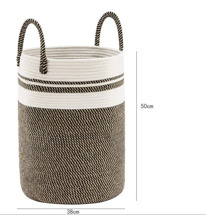 Cotton rope storage basket