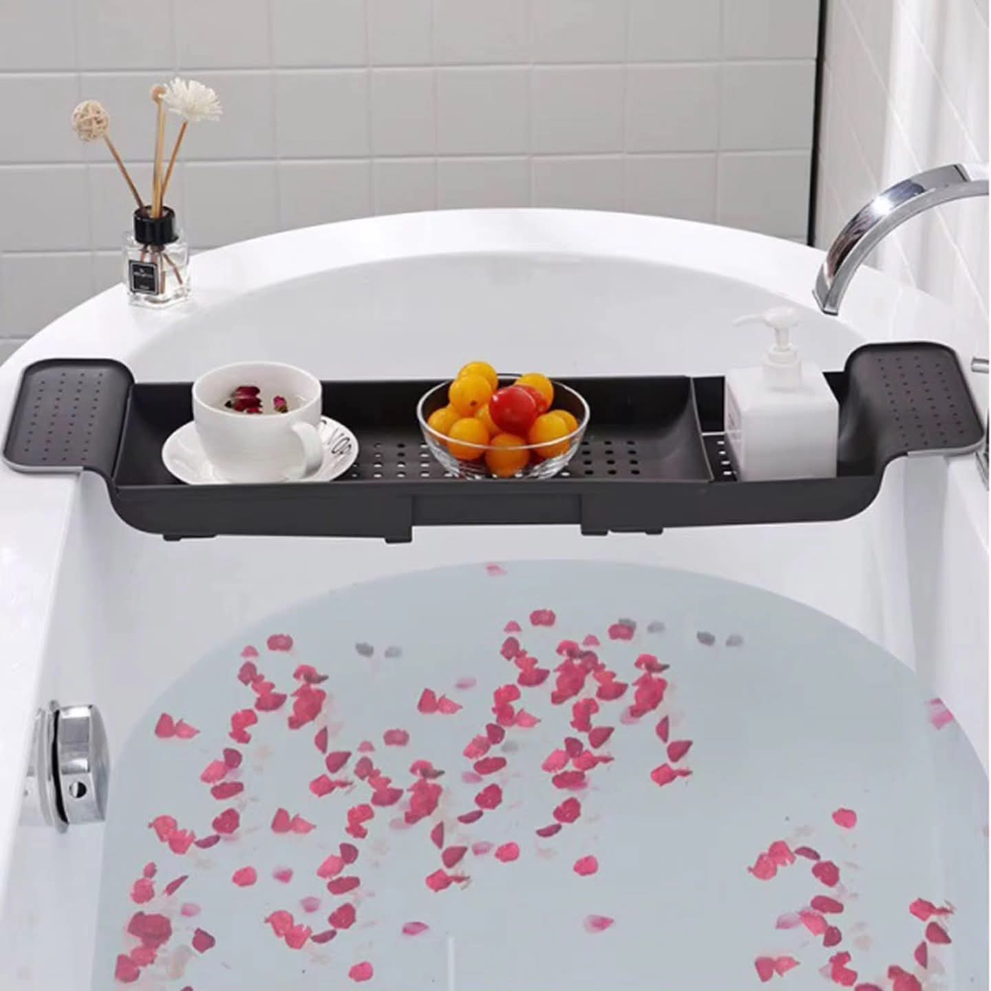 Expandable Bathtub Caddy Tray