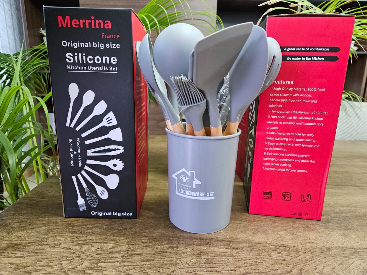 12Pc silicone spoon utensil set