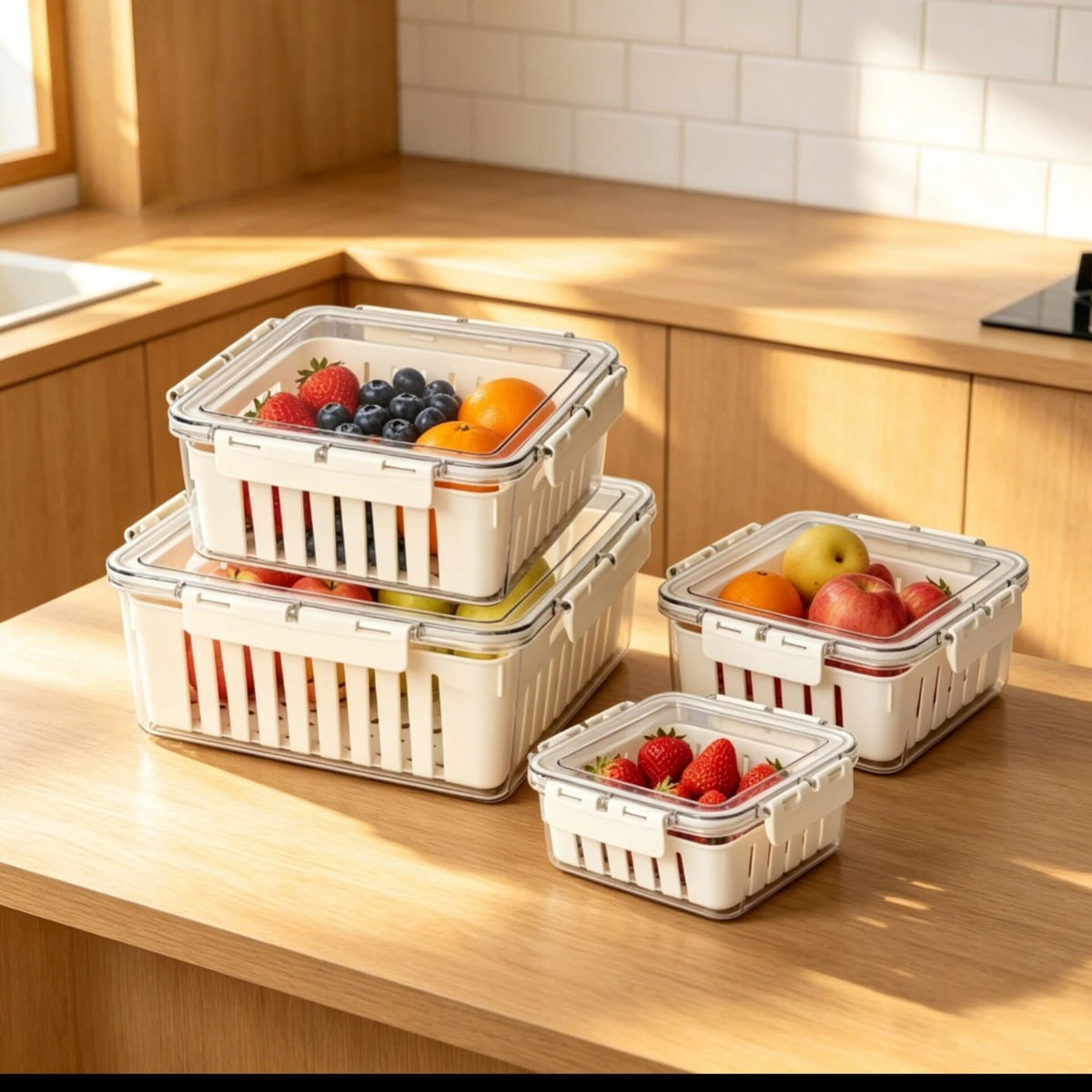 4pcs Food Storage Containers Set