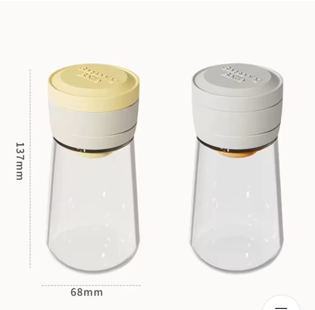 Glass salt shaker