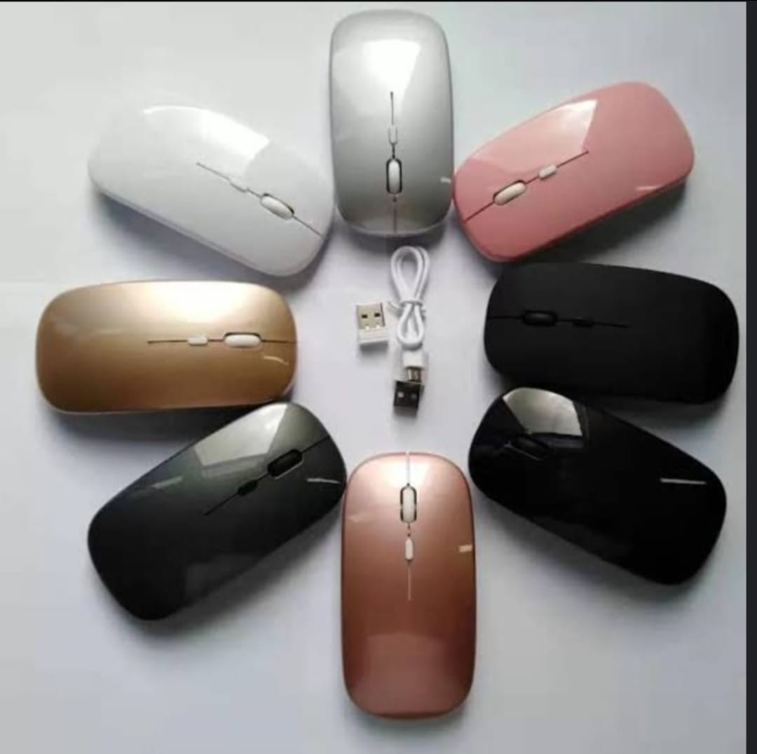 Wireless rechargeable mouse with bluetooth