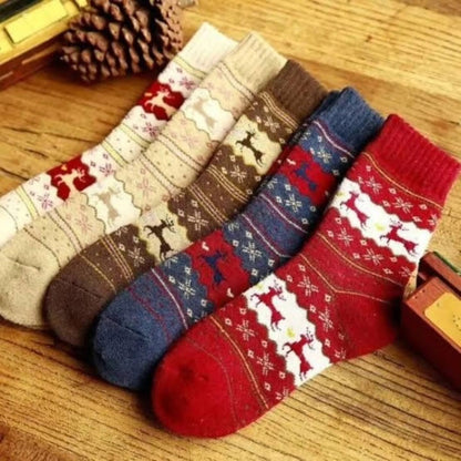 2Pairs christmas themed socks
