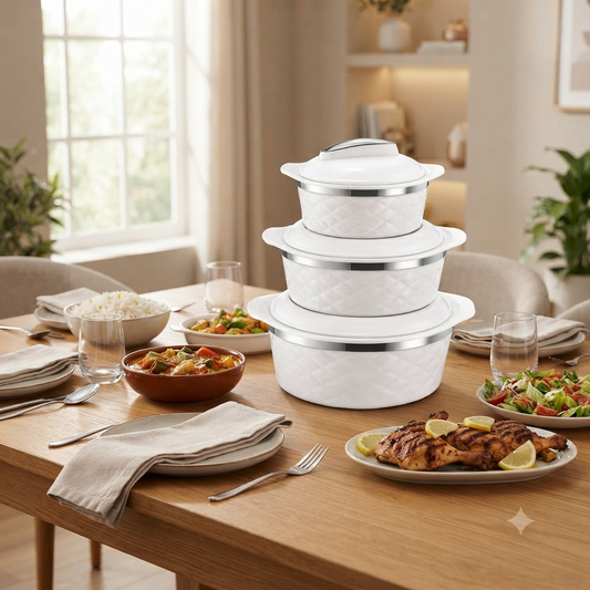 3pcs Insulated Hotpot Set