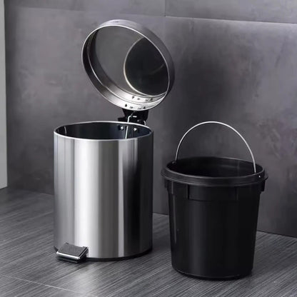 12L Stainless Steel Pedal DustBin with Removable Inner Bin Gha