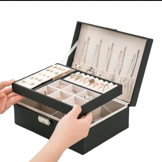 Jewelry storage box organizer