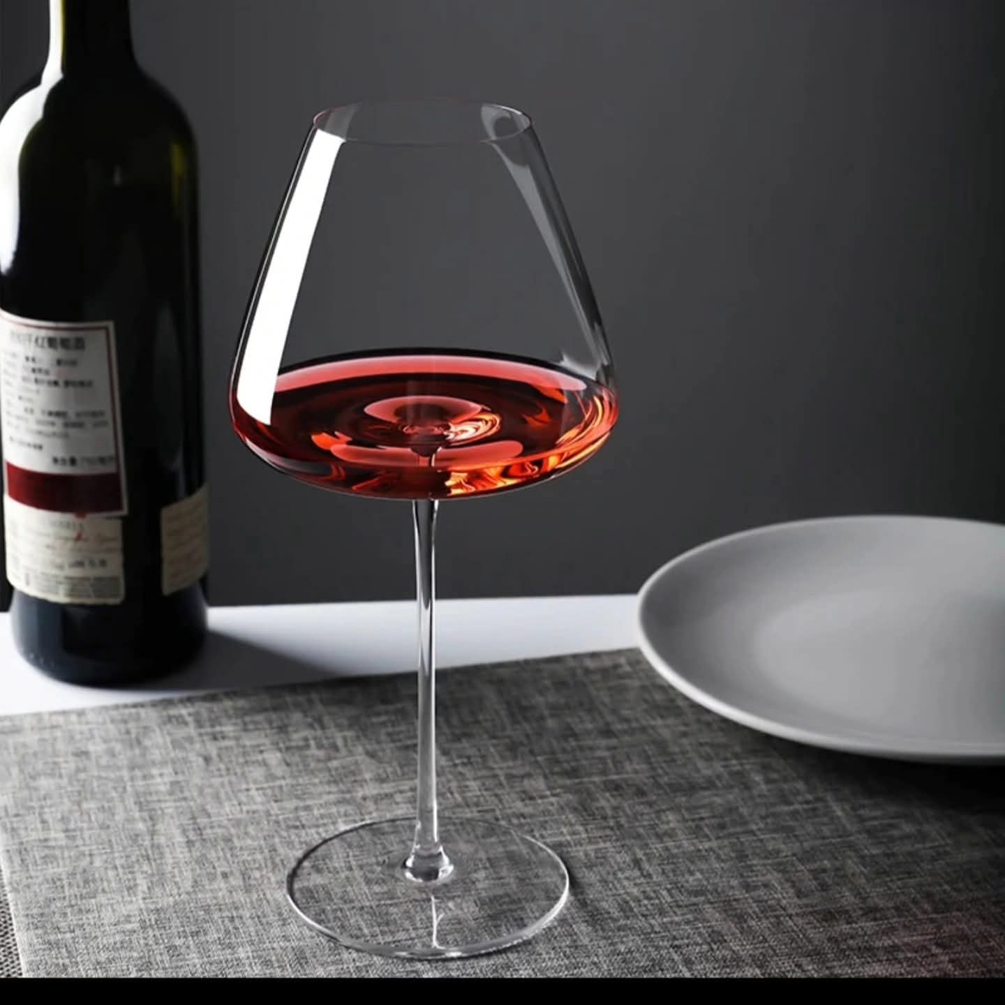 6 Pc  large size wine glass set