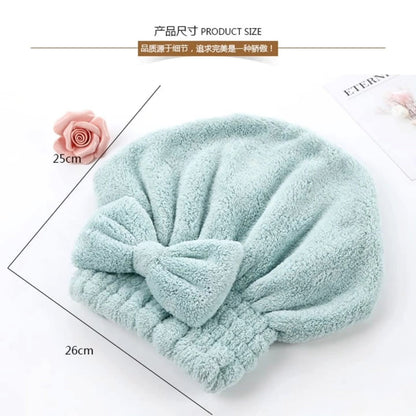 Absorbent quick drying hair cap