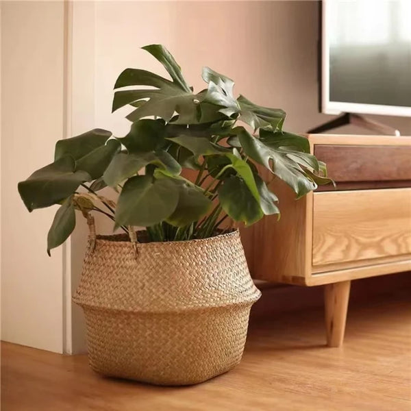 Rattan Storage and Planter Basket