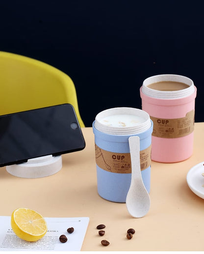 350ml wheat straw soup cup