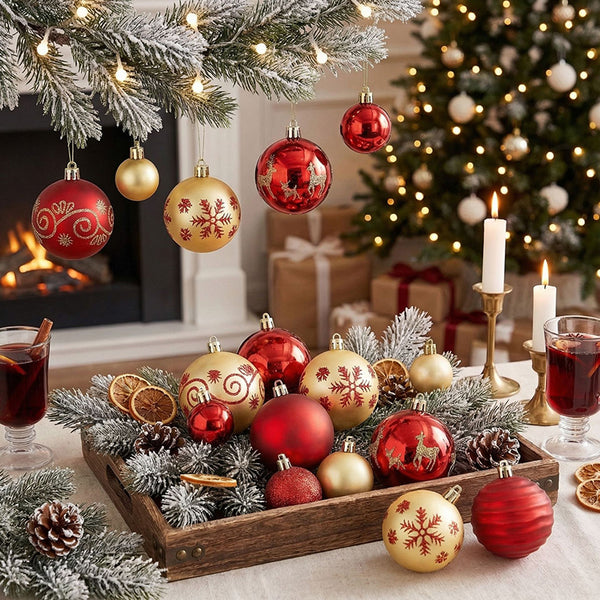 44 Pcs Christmas Decor Balls
