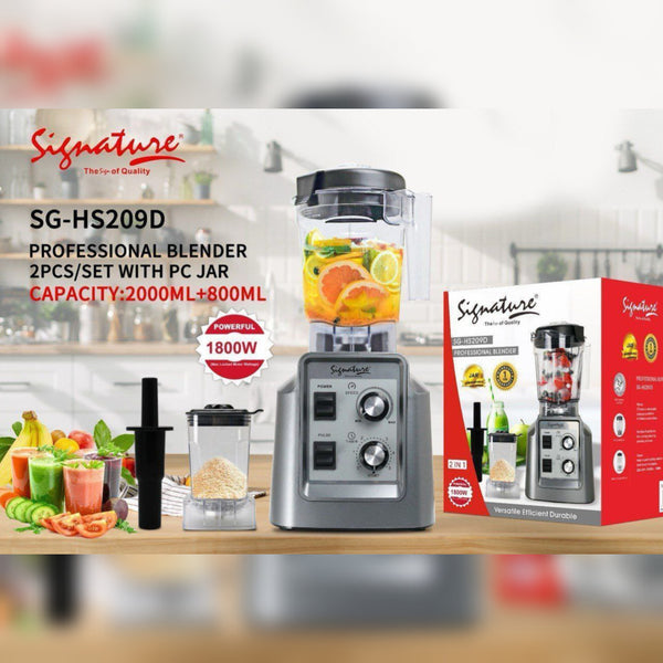 Signature commercial blender with 2 jars