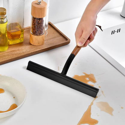 Window Squeegee With Wooden Handle