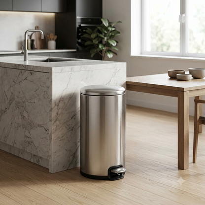 20L SS Soft Close Stainless Steel Pedal Bin