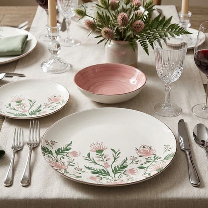 18 Piece Floral Dinner Set