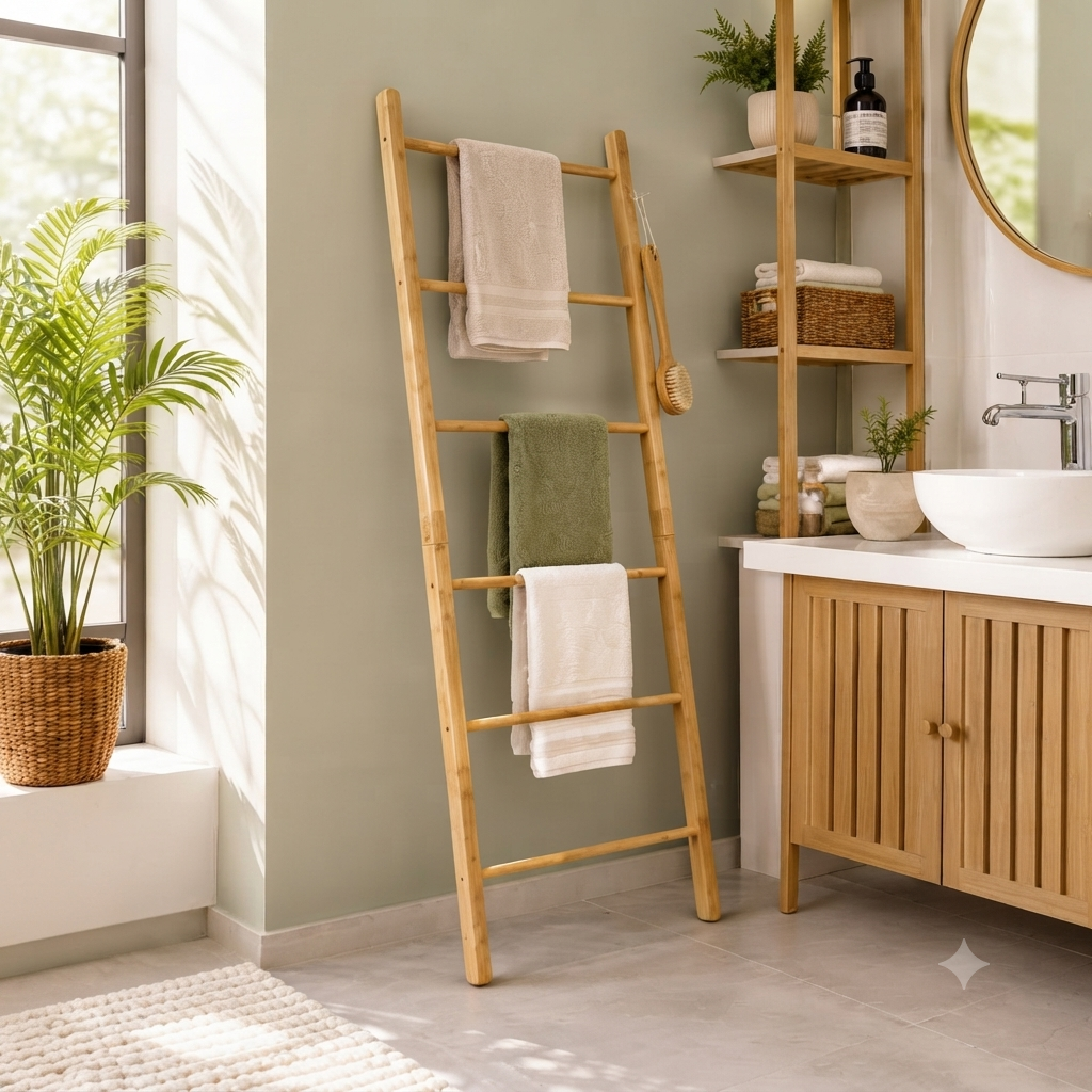 Wooden Towel Organizer 