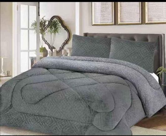 Geometric pattern soft woolen blanket