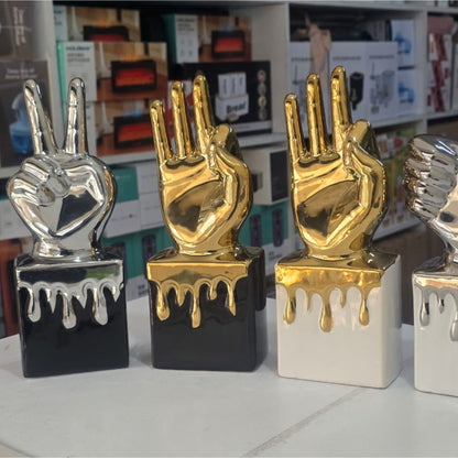 Embroidery medal Thumbs Up Trophy gold silver decoration