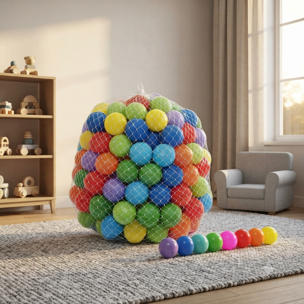 50Pcs Colorful Plastic Play Balls Set