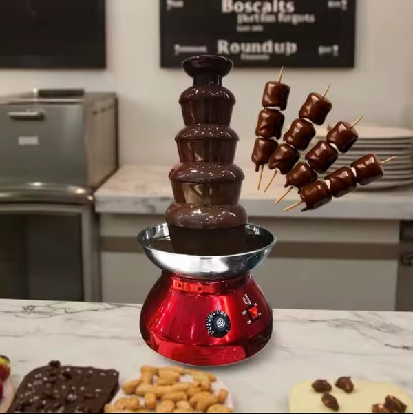Commercial 5 Tier Electric Chocolate Fountain for Buffets and Events 3L