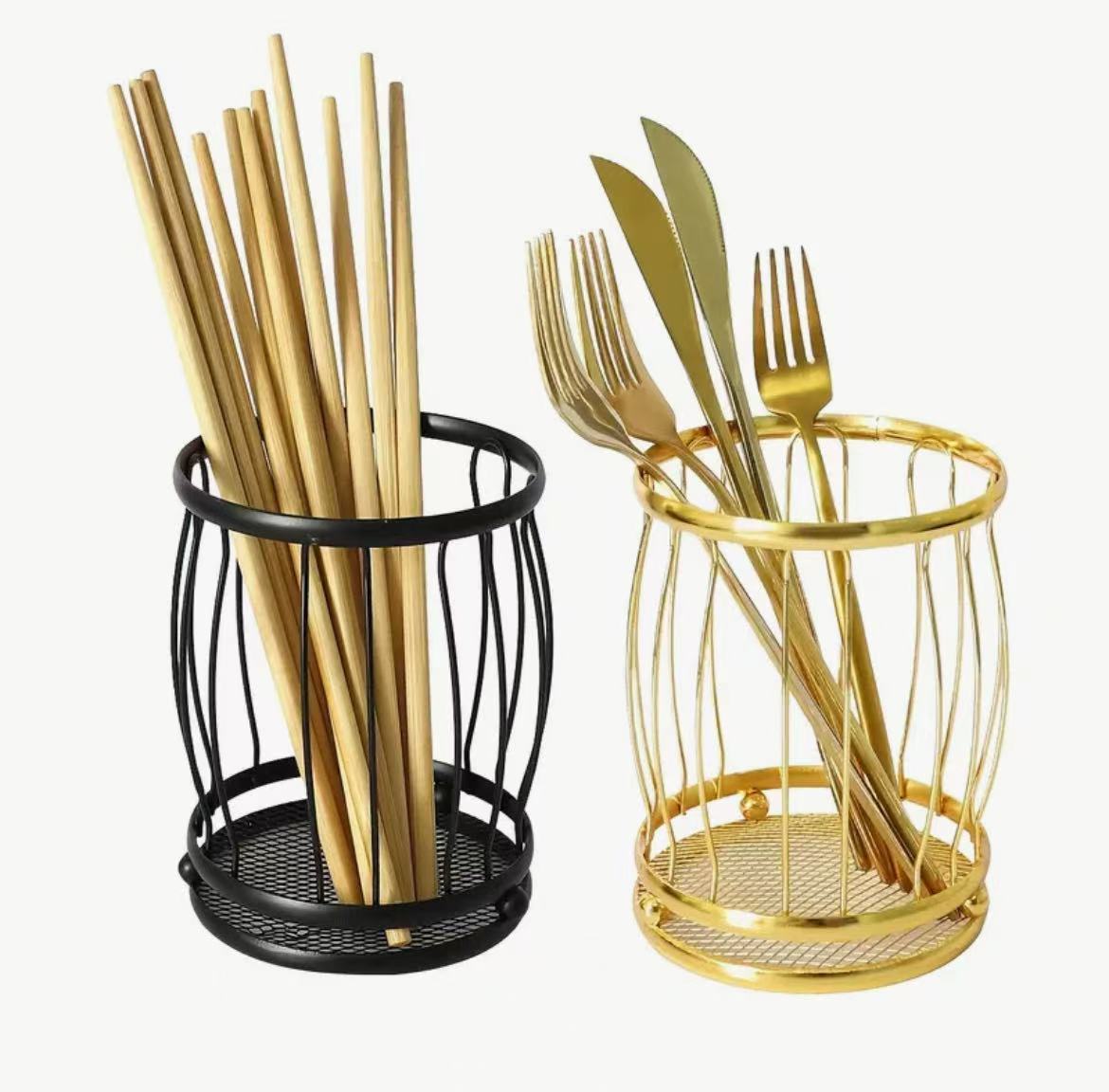 Metallic Cutlery Holder