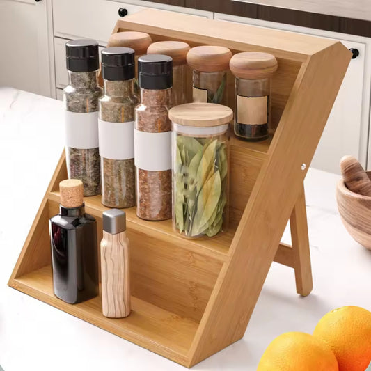 Bamboo spice stand