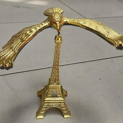 Balancing Bird Eagle Tower Golden Decor