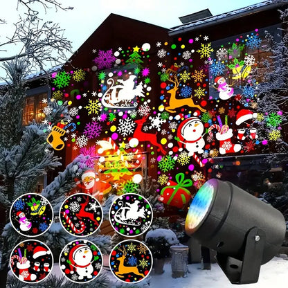 LED Christmas Projection Light Lamp