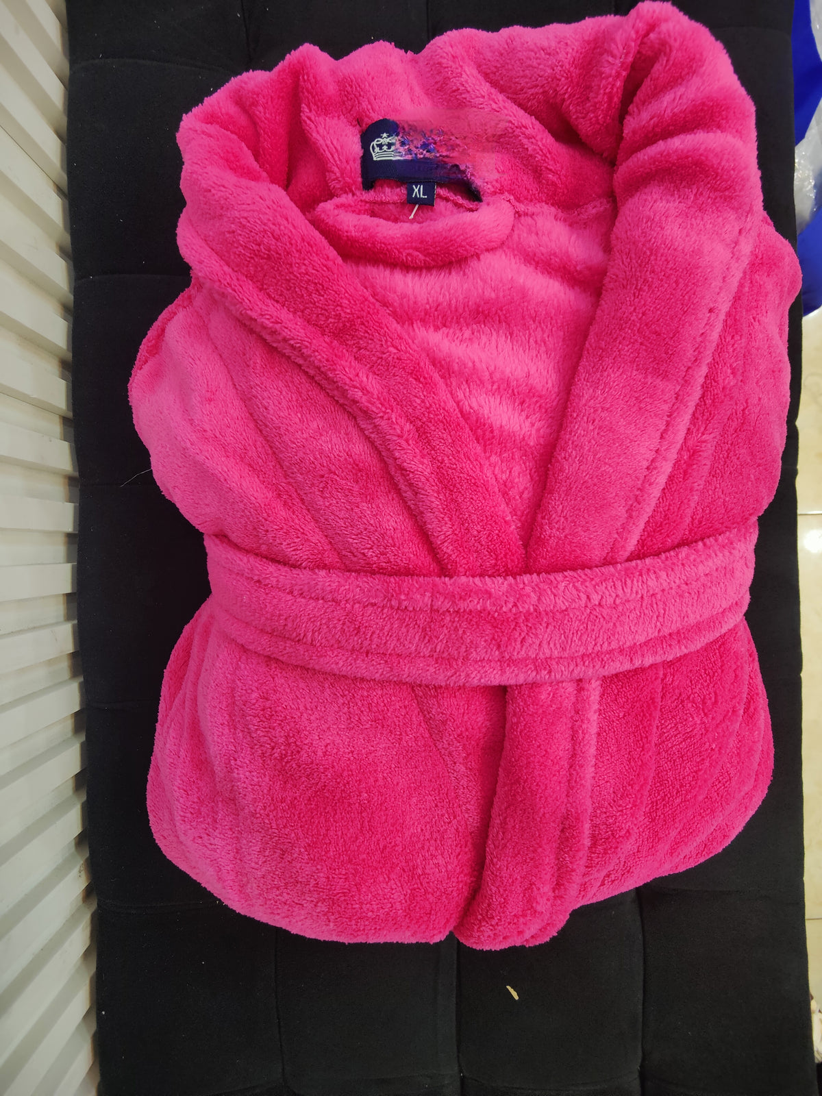 Xtra Large Pink Fleece Bathrobe Gha