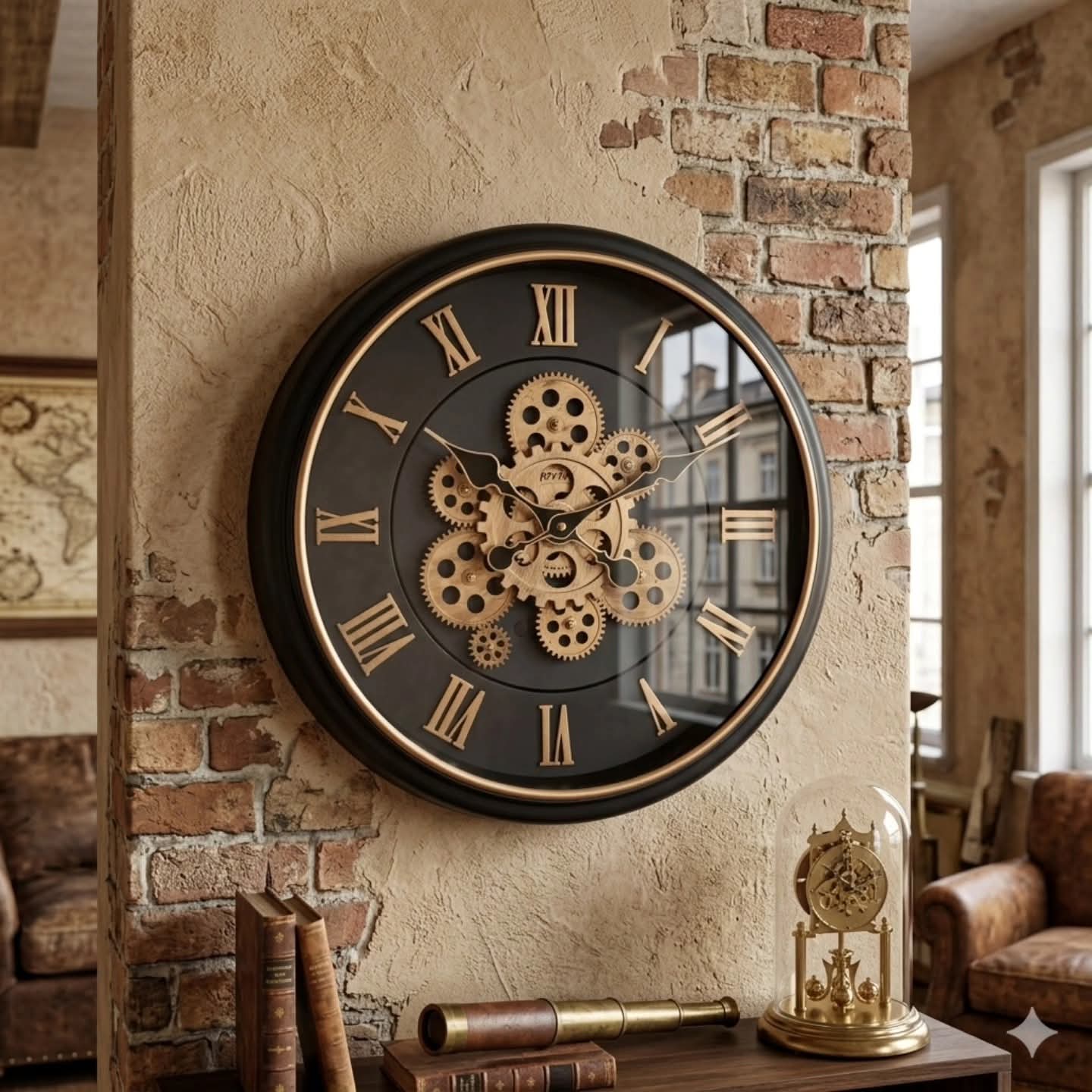 Wall Hanging Gear Wall Clock