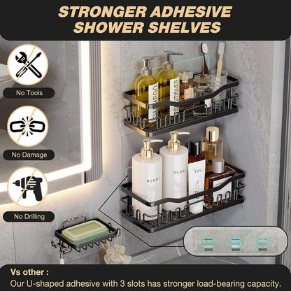 3pc shower caddy shelf