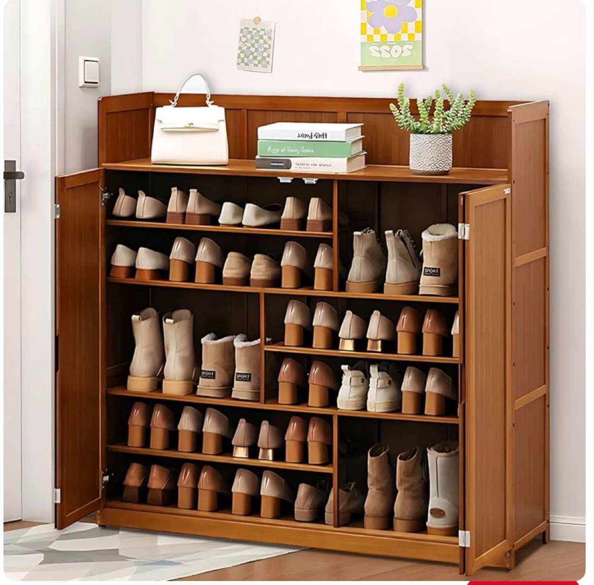 7 Layer Bamboo Shoe Cabinet Gha