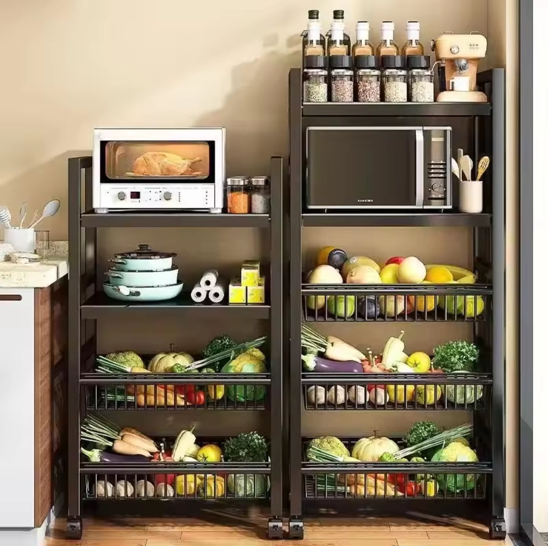 Metallic kitchen rack