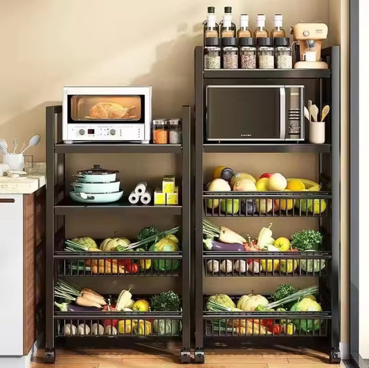 Metallic kitchen rack