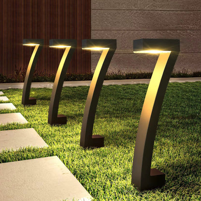 6pcs Set Novelty Solar Garden Pathway Lights Gha