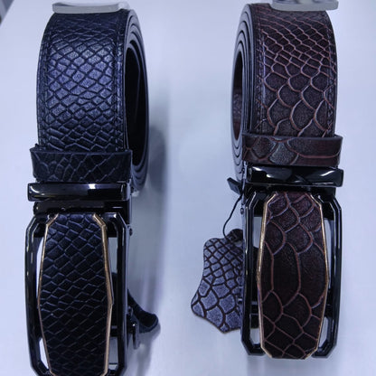Men's leather belts