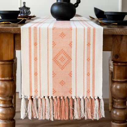 Bohemian  Table Runner with Tassel