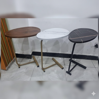 C shaped side table end table